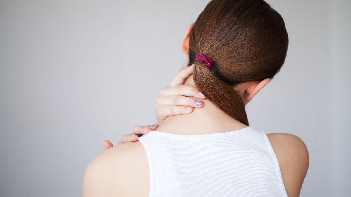 Woman Having Neck Pain