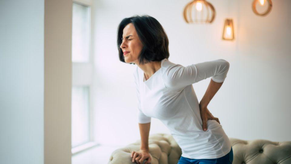 A Women With Severe Back Pain