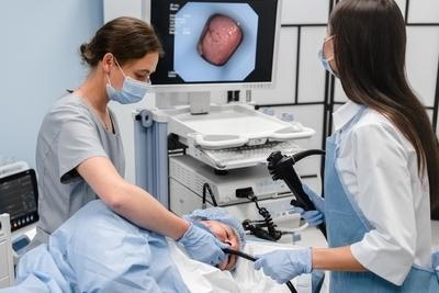 Patient is under colorectal treament on clinic.