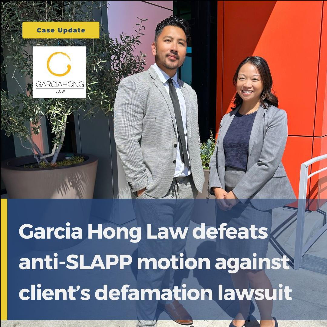 Garcia Hong Law Defeats Anti Slapp Motion On Defamation Lawsuit 2146