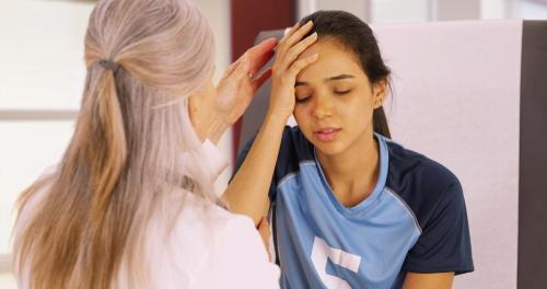 Chiropractic care for teen athlete with head injury.