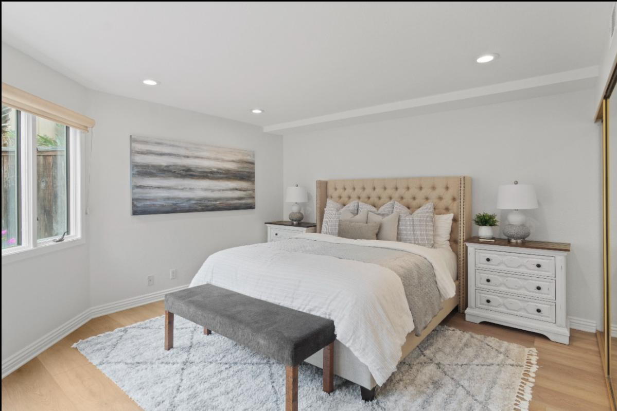 real estate photographer san diego displaying luxury property bedroom