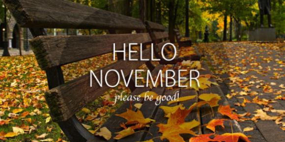 Hello November banner