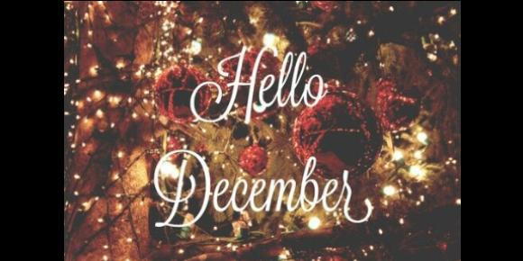 Hello December banner