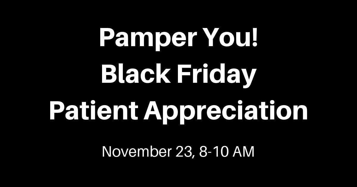 Pamper Yourself this Black Friday at Skyline Chiropractic