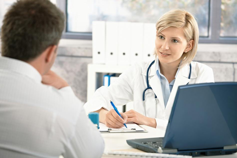 A female doctor having consultation