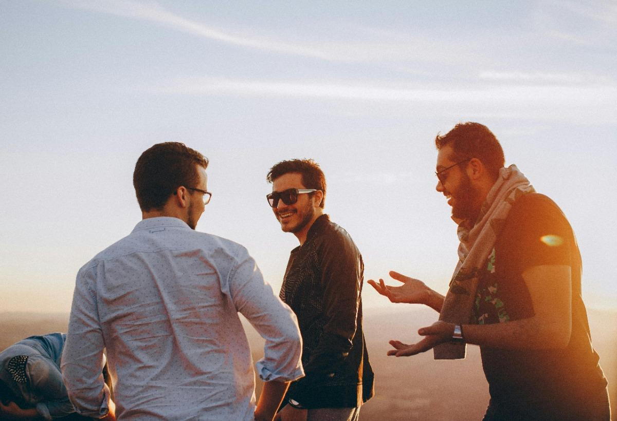 Photo by Helena Lopes: https://www.pexels.com/photo/three-men-standing-while-laughing-1049317/