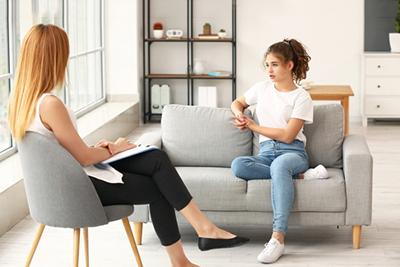 Adolescent participating in ADHD therapy and behavioral support