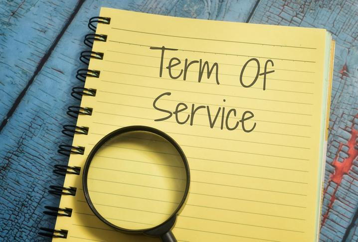 business terms of service &amp; privacy policy
