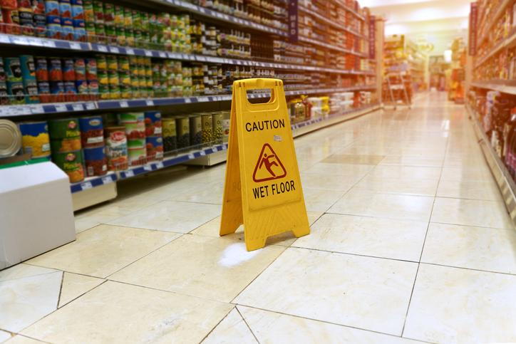 slip &amp; fall grocery store texas