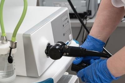 Illustration of Flexible Sigmoidoscopy machine