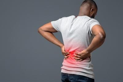 Man suffering from lower back pain