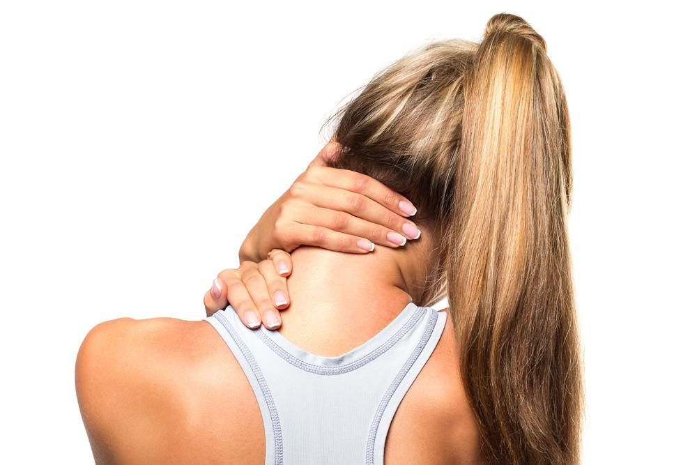 neck pain woman suffering from neck pain