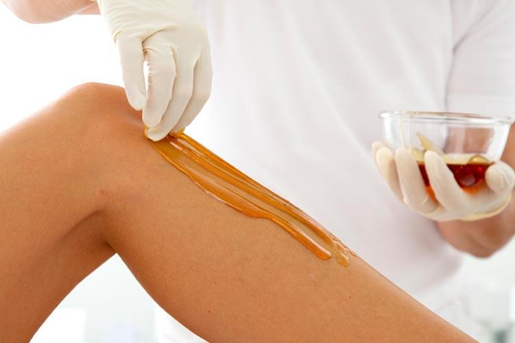 6. Sugaring for blonde leg hair removal - wide 7