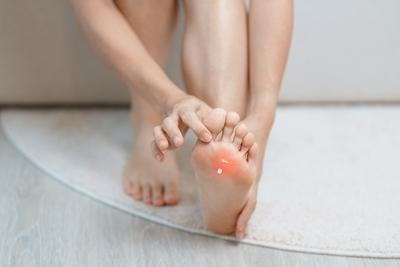 Illustration of Foot Arthritis on person