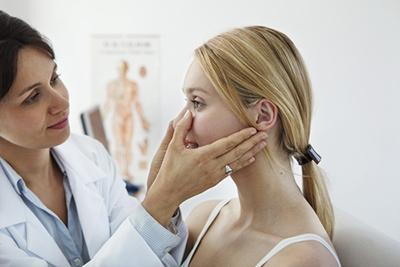 Female-Patient-Undergoing-Sinus-Examination-by-ENT-Specialist