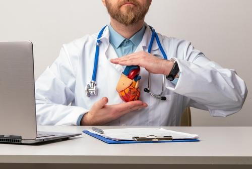 Concept image of cardiology doctor