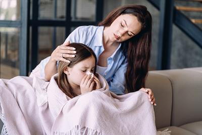 Sick-Child-with-Concerned-Mother