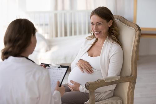 Close-up of prenatal counseling session for guidance and support for mom-to-be.