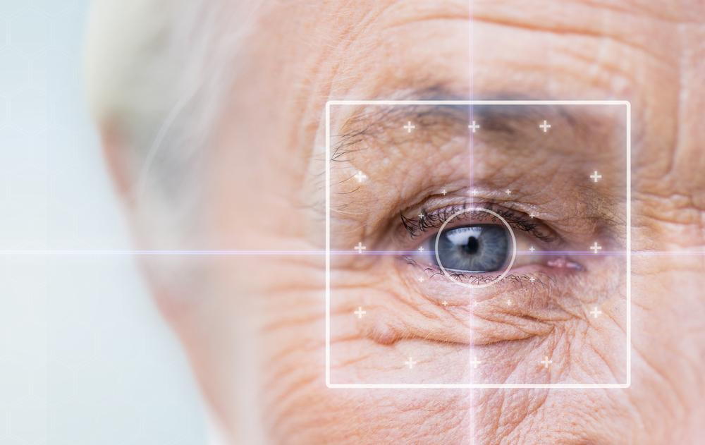 Image of an eye of an elderly
