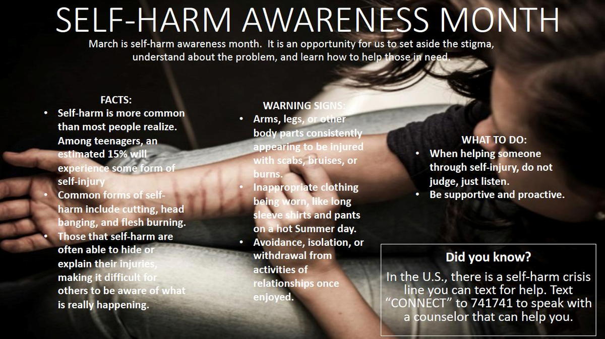 self harm awareness ribbon