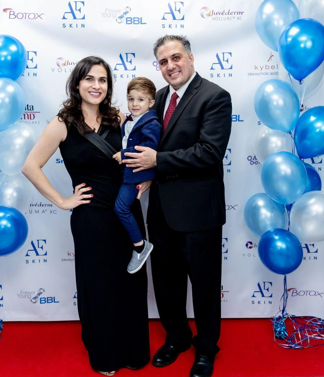 Dr. Alex and family on the red carpet