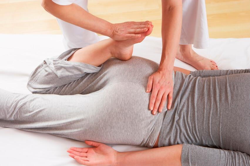 person receiving chiropractic treatment