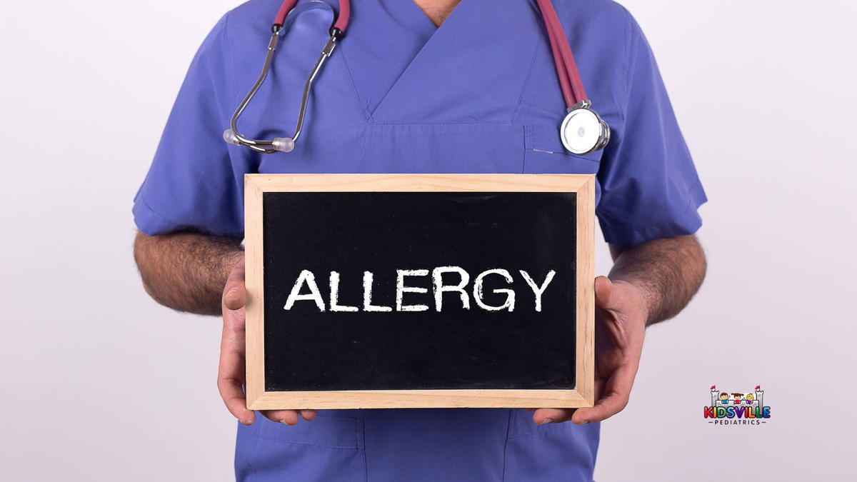 A doctor holding a blackboard with the word 