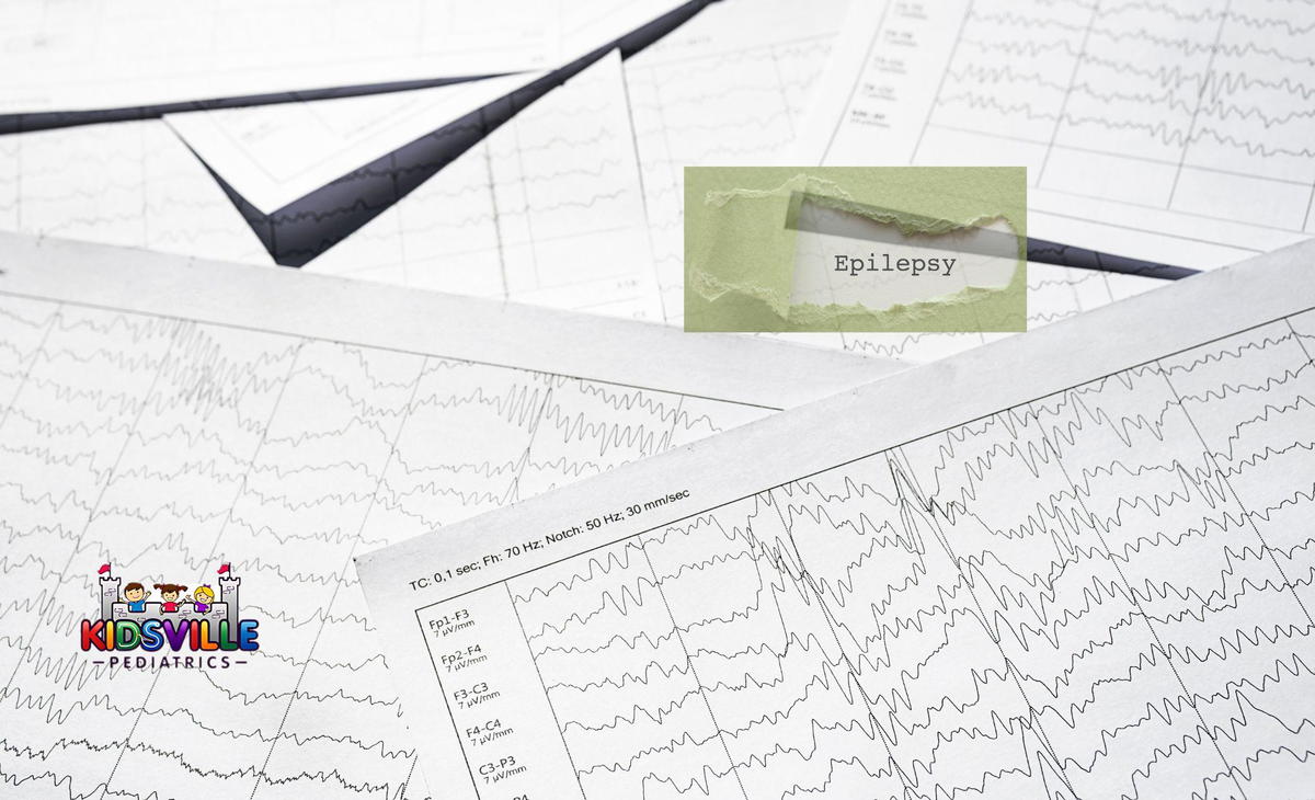 EEG reports with the word epilepsy on the upper right part.