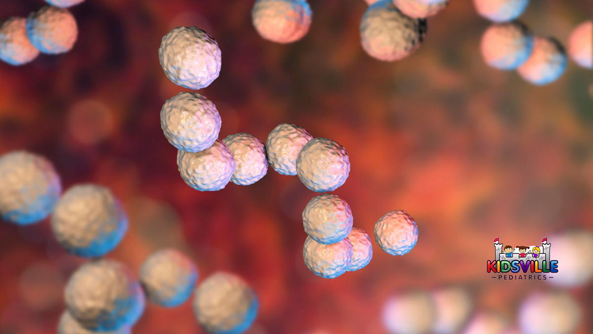 Computer illustration of the streptococcus pyogenes bacteria.