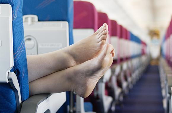 Should you be going barefoot on planes or at the airport?