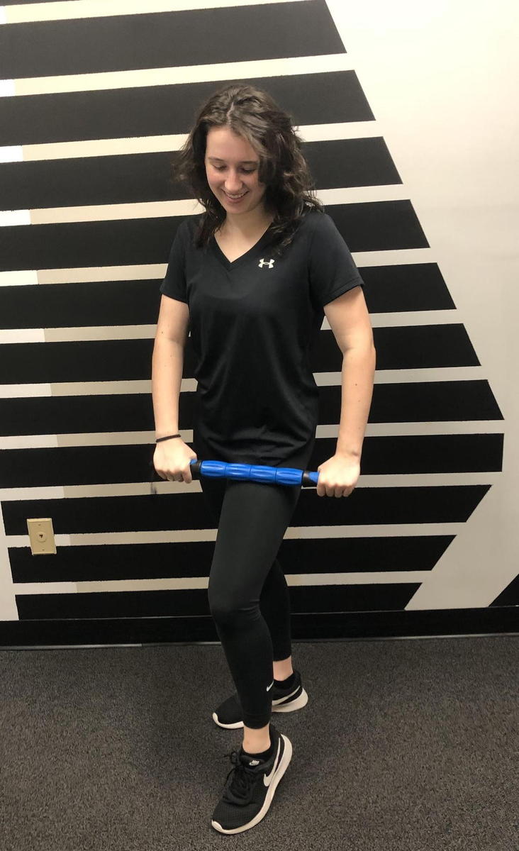 Using a Foam Roller While Standing