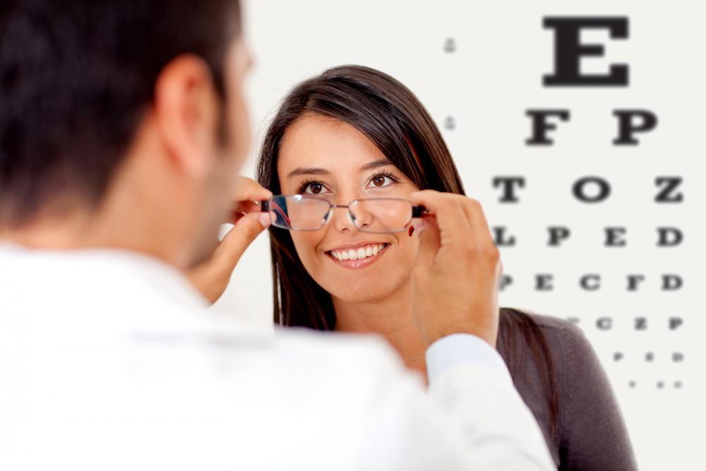 woman with clarksville optometrist treating eye disease