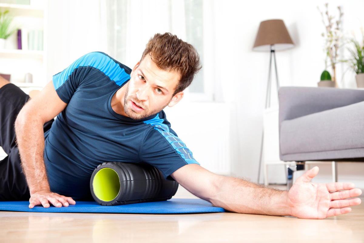 Foam rolling pre- exercise to awaken muscles and up regulate the system.