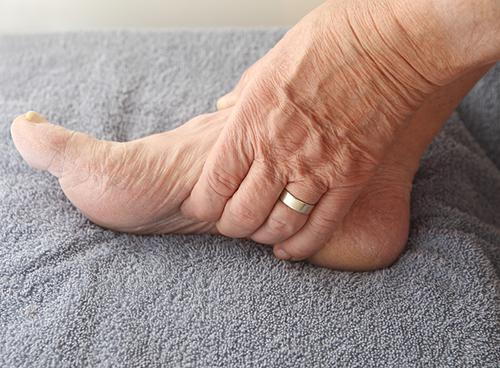 pumice stone on dry feet