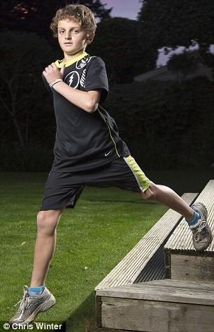 Tom is a talented junior distance runner, and also plays football, rugby, hockey and is a keen kite-surfer