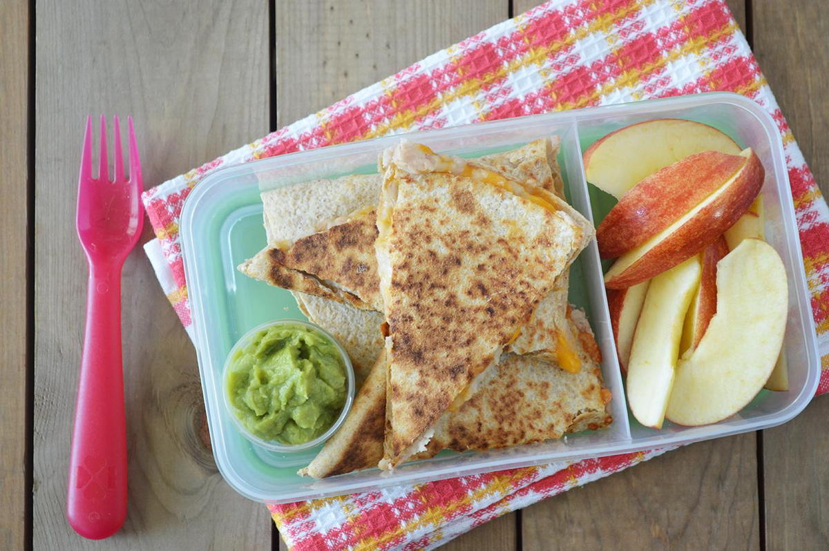 cheese and bean quesadilla